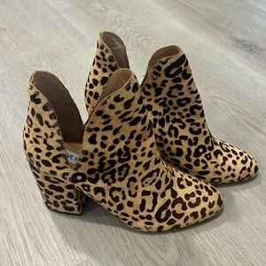 Leopard Steve Madden ankle booties